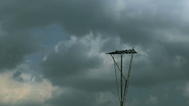 Nuvens de tempestade, lapso de tempo — Vídeo de Stock