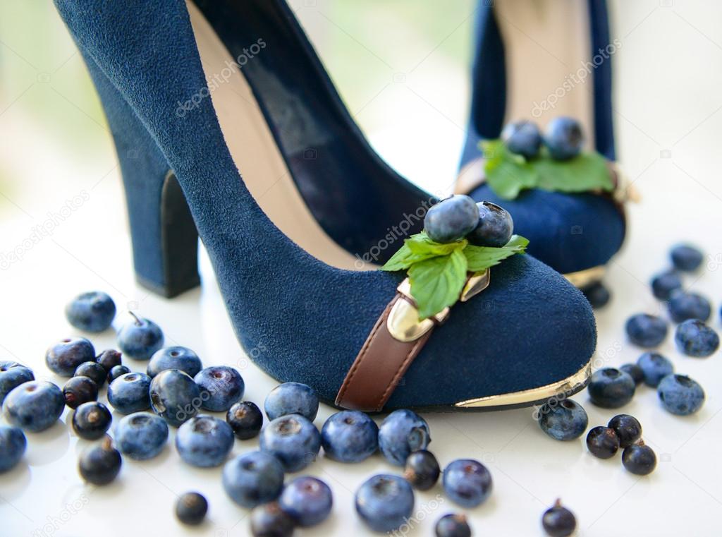 Blueberry and shoes
