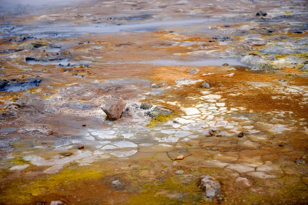 Área geotérmica Hverir, Islândia — Fotografia de Stock