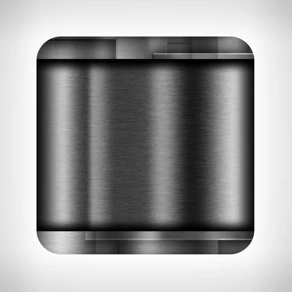 Dark metal texture icon — Stock Photo, Image