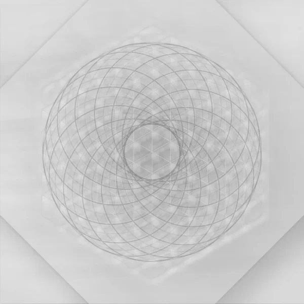 Sacred geometry abstract gray background