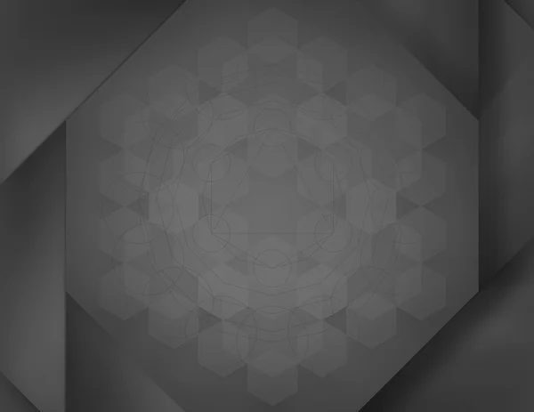 Sacred geometry abstract gray background — Stock Photo, Image