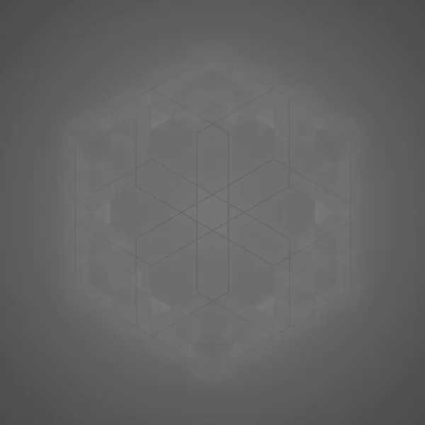 神聖な幾何学抽象背景が灰色 — ストック写真