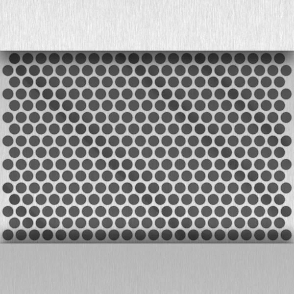 Perforated metal background