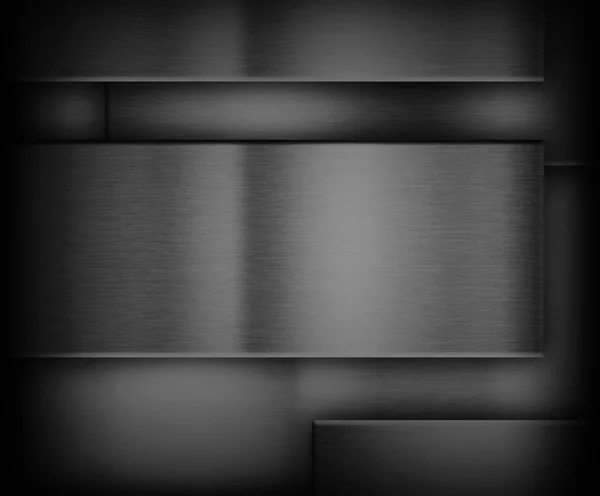 Brushed metal texture dark background — Stock Photo, Image