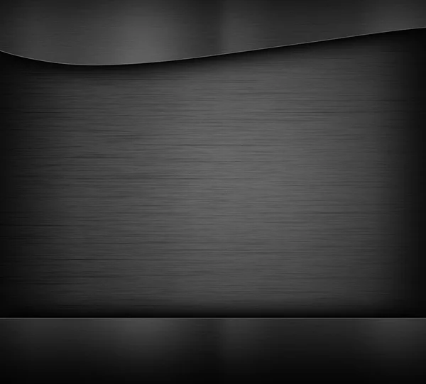Textura de metal cepillado fondo oscuro — Foto de Stock