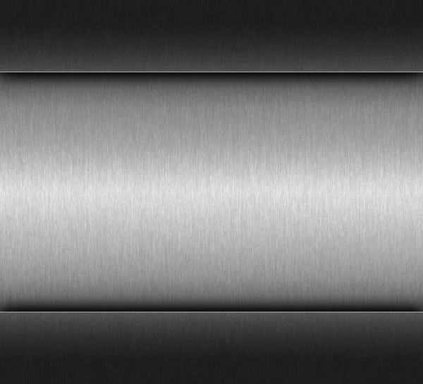 Schwarz und weiß gebürstetem Metall Hintergrund — Stockfoto