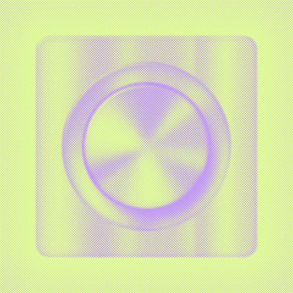 Halftone raster titik-titik kuning dan latar belakang ungu — Stok Foto