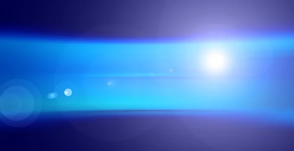 Abstract blue background, lens flare — Stock Photo, Image