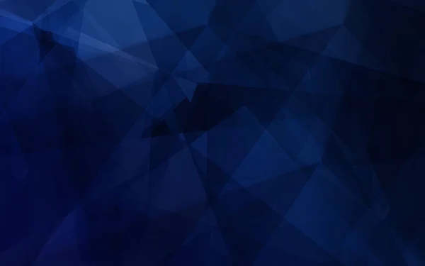 Dark blue color abstract polygonal background — Stock Photo, Image