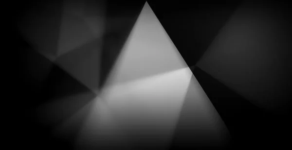 Абстрактний чорно-білий багатокутний фон — стокове фото