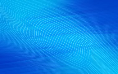 Soyut şekil çizgileri ile mavi arka plan