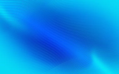 Soyut şekil çizgileri ile mavi arka plan