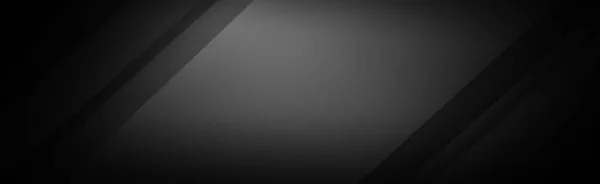 Fundo Banner Largo Neutro Escuro Modelo Branco Ilustração Abstrata — Fotografia de Stock