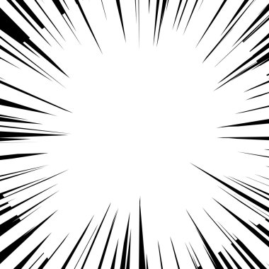 Komik patlama. Vektör çizim. Çizgi roman tasarım öğesi.