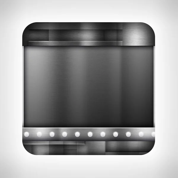 Dark metal texture icon — Stock Photo, Image