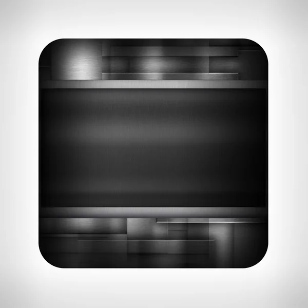 Dark metal texture icon — Stock Photo, Image