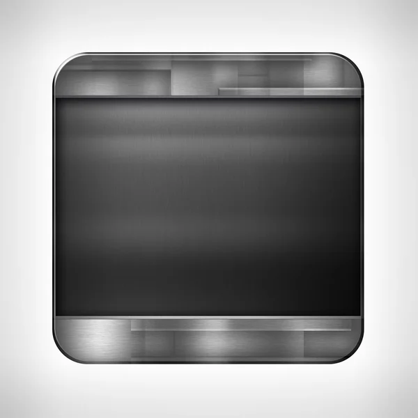 Dark metal texture icon — Stock Photo, Image