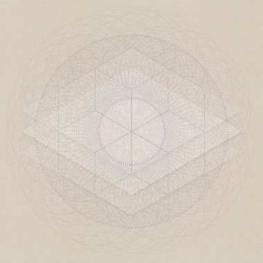 Kutsal geometri soyut sembolü arka plan