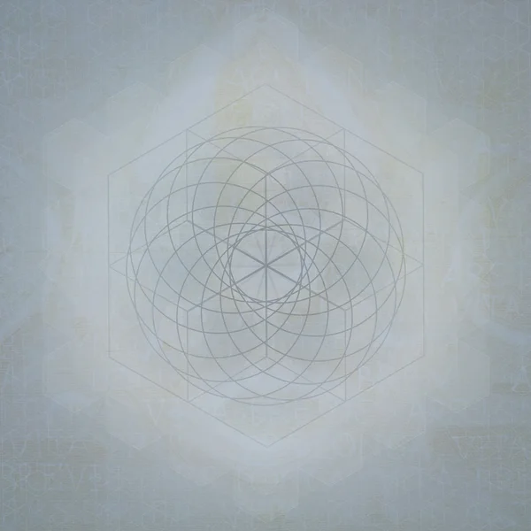 Fundo do símbolo da geometria sagrada — Fotografia de Stock