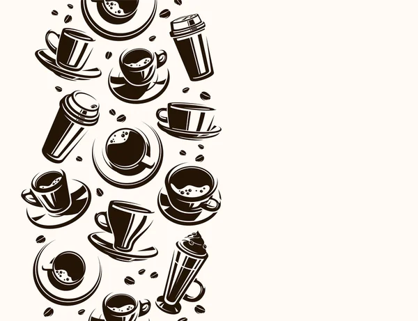 Kahve arka plan. vektör — Stok Vektör