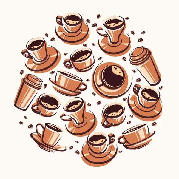 Kahve arka plan. vektör — Stok Vektör