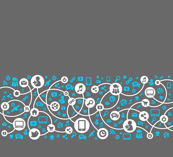 Sosyal Medya simgeler vektör arka plan  