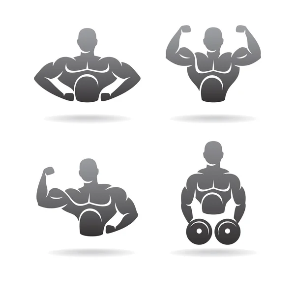 Set de etiquetas e iconos Fitness . — Vector de stock
