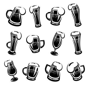Bira ayarlayın. Vektör