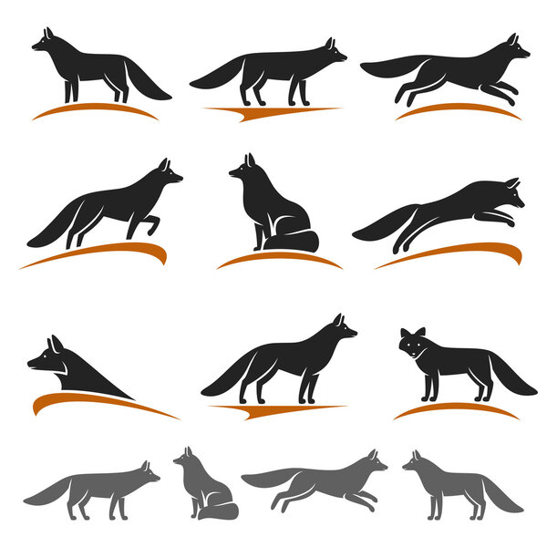 Лисица. Вектор
