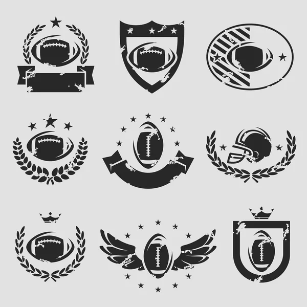 Set de etiquetas e iconos de fútbol. Vector — Vector de stock