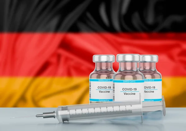 Covid Impfstoff Deutschland Eine Krankheit Die Durch Das Sars Cov — Stockfoto