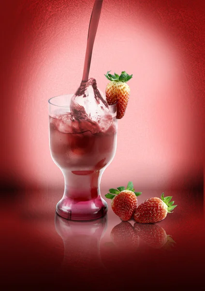 Strawberry juice — Stock Photo, Image