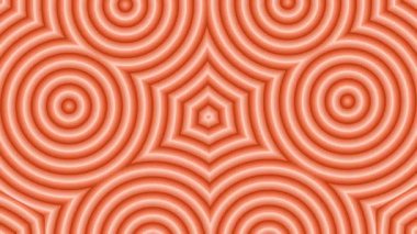 Soyut dairesel fraktal, parlak simetrik tasarım ve sıvı geometrik şekiller ile fütüristik ve enerjik bir etki yaratır..