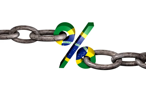 Intresset för Brasilien kedjade — Stockfoto