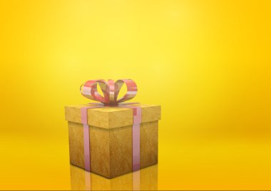 Hediye kutusu sarı
