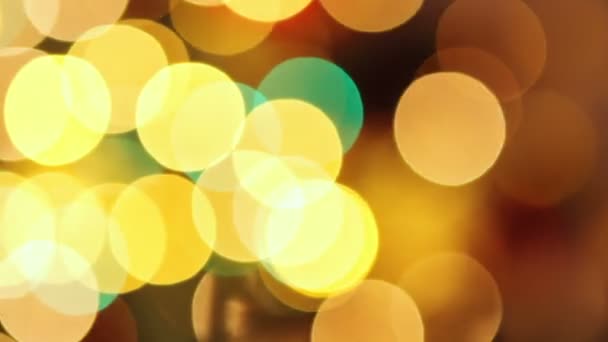 Defocused kerstverlichting — Stockvideo