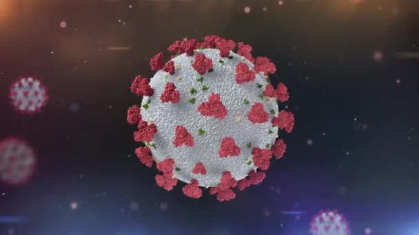 Ένα Πρόσφατα Αναγνωρισμένο Coronavirus Sars Cov Έχει Προκαλέσει Μια Παγκόσμια — Αρχείο Βίντεο