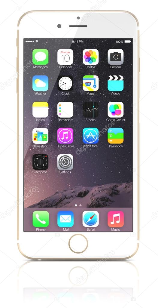 Klap Afslachten manager Apple Gold iPhone 6 Plus – Stock Editorial Photo © marianstock #54313237
