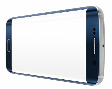 Smartphone edge with blank screen clipart