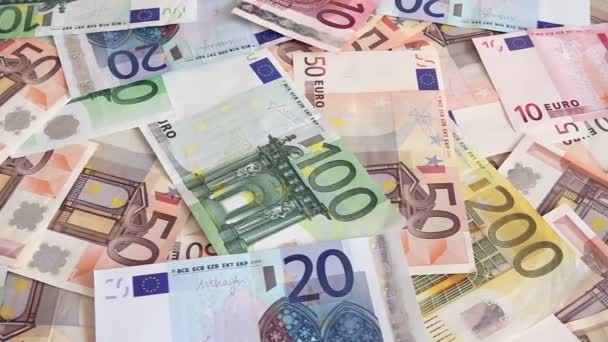 Fondo de dinero euro — Vídeo de stock