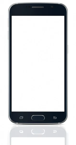 Preto Smartphone safira com tela em branco — Fotografia de Stock