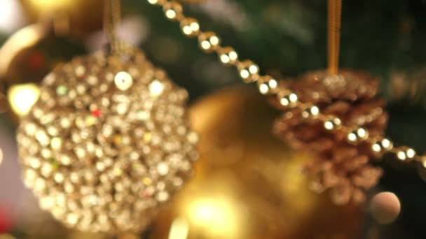 Vánoční stromeček dekorace — Stock video