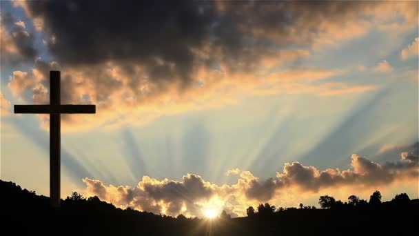Velký kříž při západu slunce