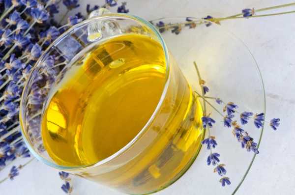 Lavender herbal tea. — Stock Photo, Image