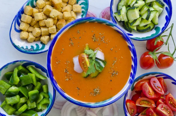 Spansk mat. Gazpacho. — Stockfoto