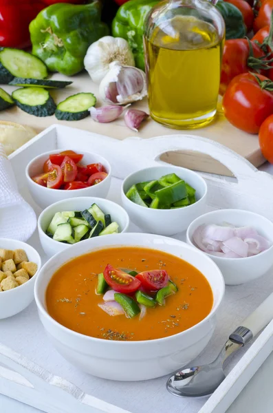 Spanish Cuisine. Gazpacho. — Stock Photo, Image