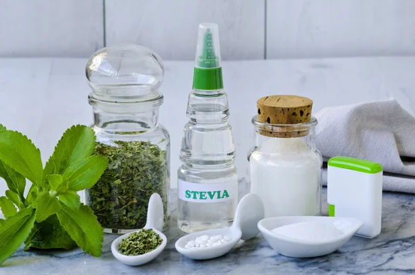 Stevia Ürünler. Doğal tatlandırıcı.