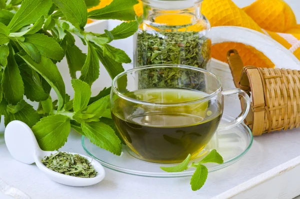 Stevia infusie. — Stockfoto