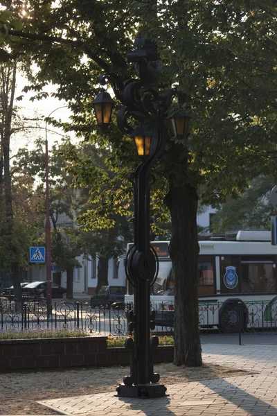 Lámpara, columna, luz — Foto de Stock